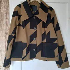 Carla Rockmore Chic Black and Tan Women's Jacket